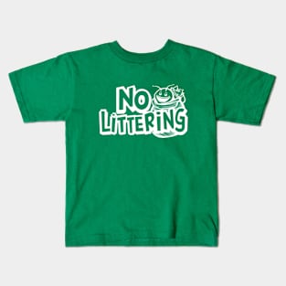 Anti littering No Environment Earth Day Kids T-Shirt